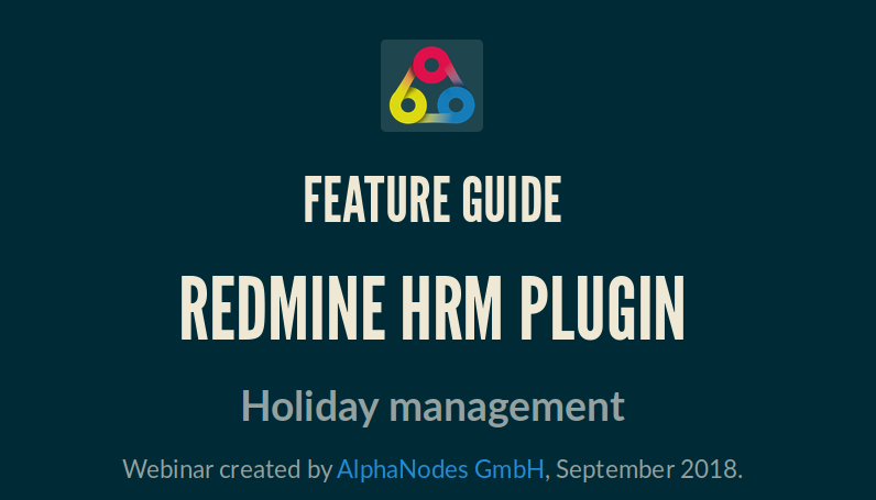 Redmine Plugin Webinar HRM