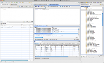 SQL Explorer mit Drupal Tabellenliste