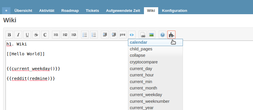 Make It Easier For Users To Implement Macros For The Redmine Wiki Alphanodes