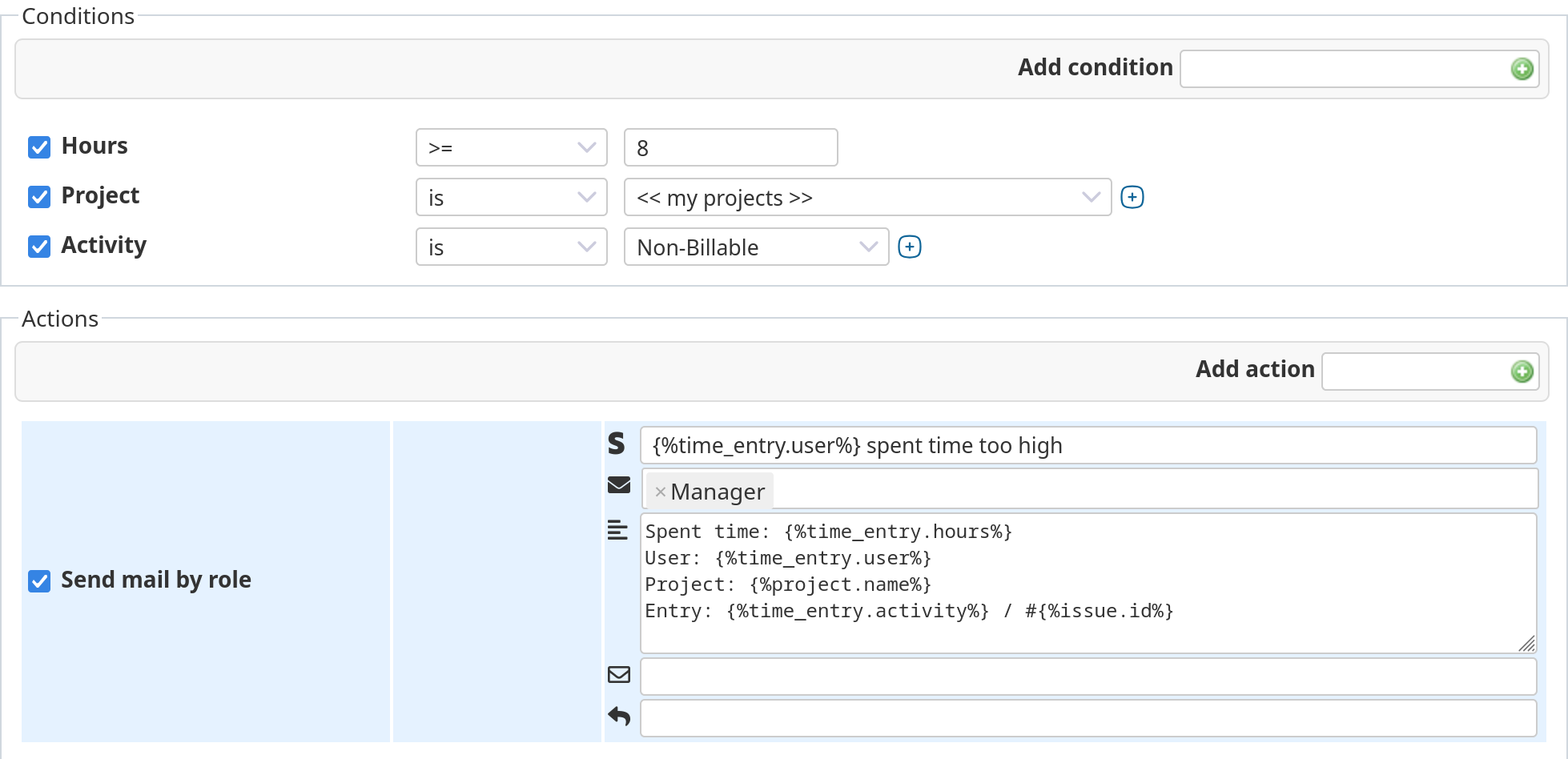 Redmine Automation Plugin