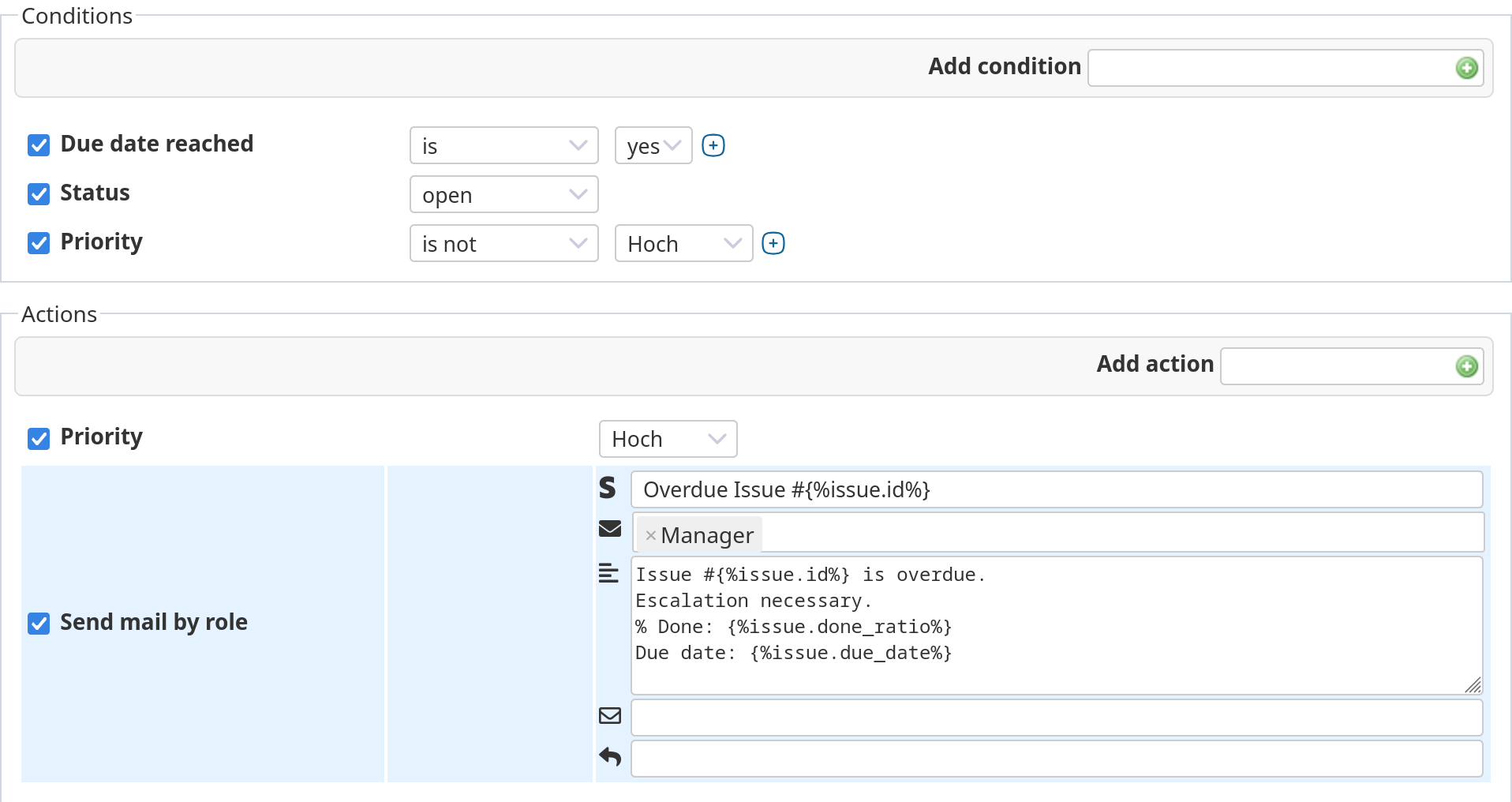 Redmine Automation Plugin
