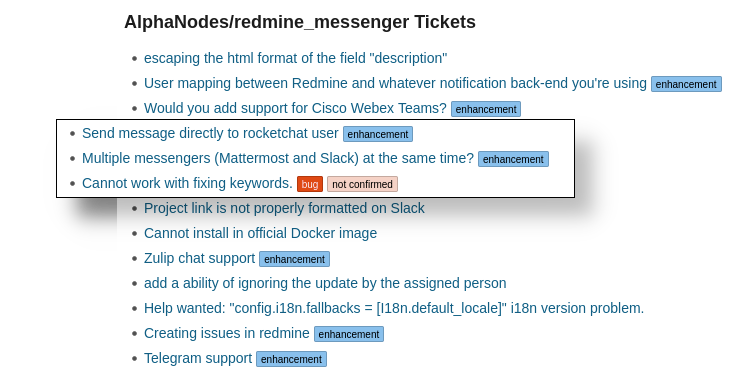 Redmine DevOps Plugin integriert GitHub