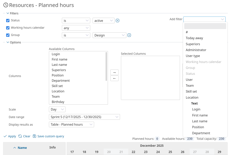 Redmine HRM Plugin