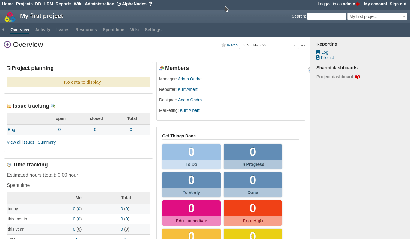 Redmine Project management basics