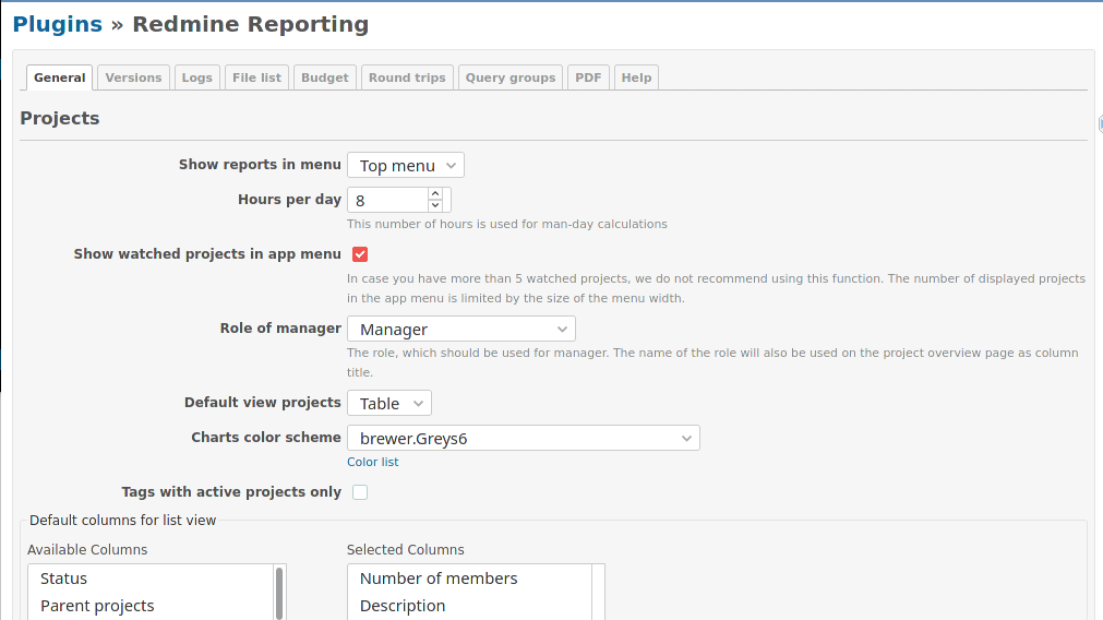 Redmine Reporting Plugin v3.0.1