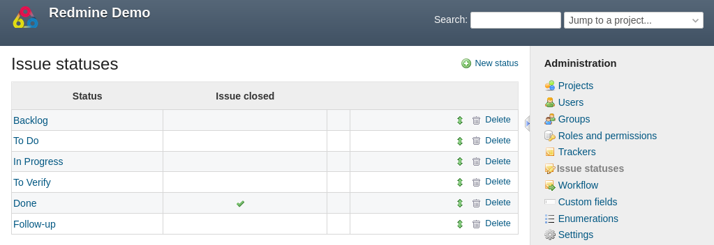 Redmine Backlog