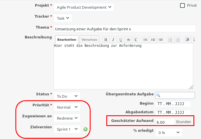 Redmine Roadmap für agile Teams