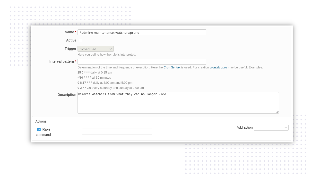 Plug-in de automação para Redmine