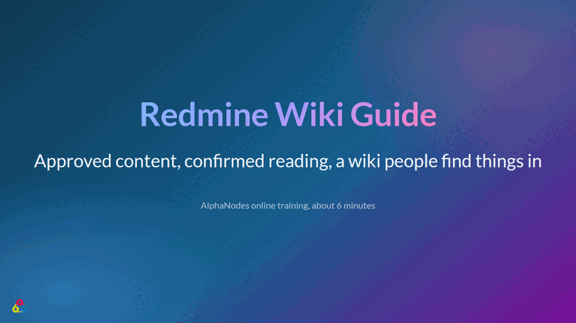 Redmine Plugin Online Training Wiki Freigabeworkflow