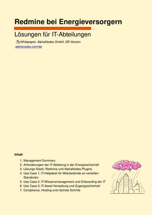Cover Whitepaper Redmine bei Energieversorgern